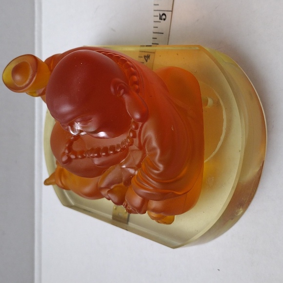 Orange Buddha Figurine